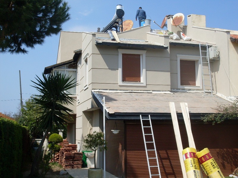 Villa çatı aktarım ve izolasyonu