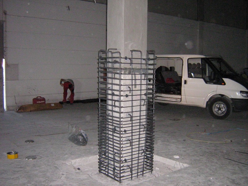 Betonarme mantolama ile güçlendirme