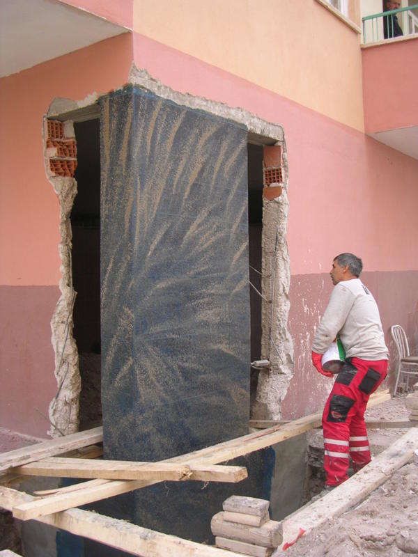 Karbon lifli kumaş ile betonarme kolon güçlendirme